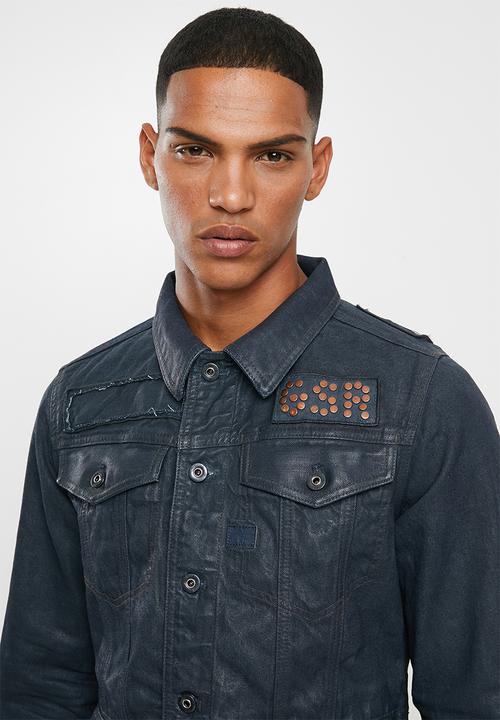 G-STAR - D-staq studs slim jackets - navy
