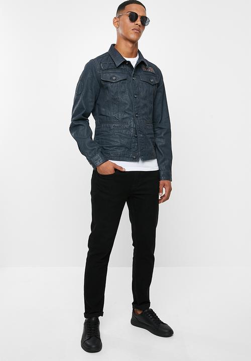 G-STAR - D-staq studs slim jackets - navy