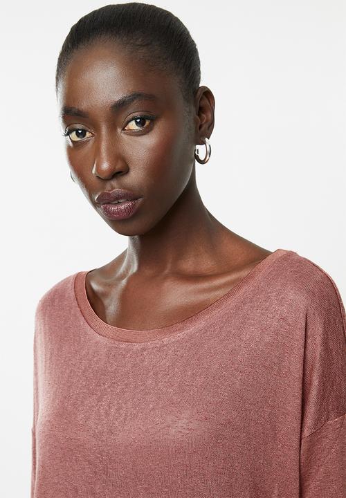 ONLY - Minnaelcos 3/4 top - pink 