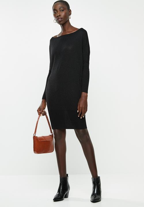 ONLY - Skylar long sleeve dress - black