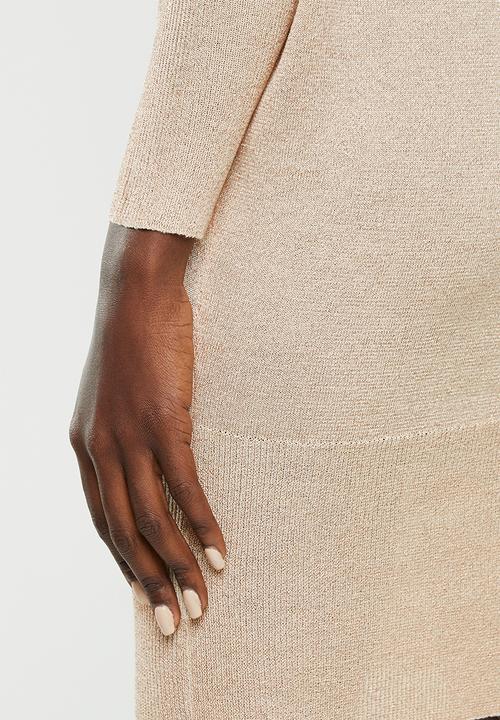 ONLY - Skylar long sleeve dress - beige 