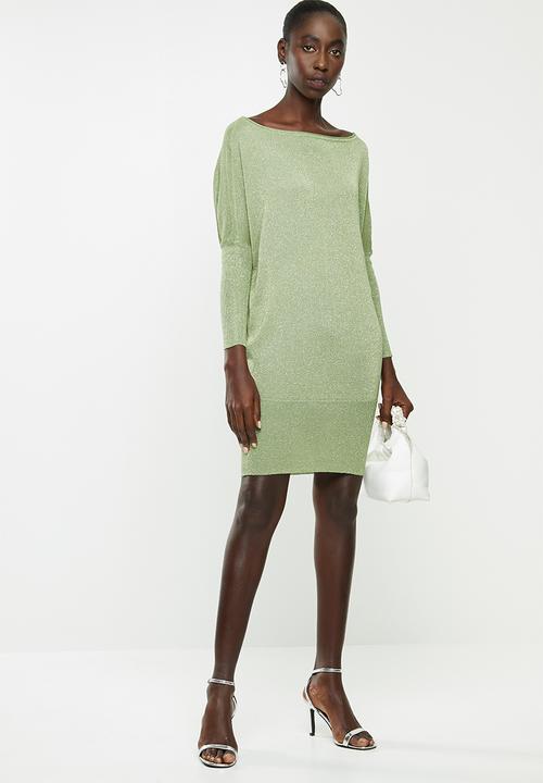 ONLY - Skylar long sleeve dress - green 