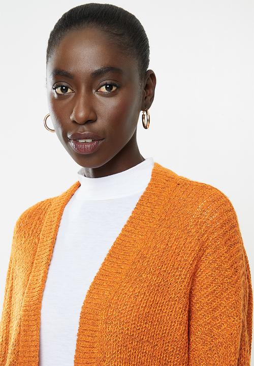 Jacqueline de Yong - Tammy boxy cardi - orange 