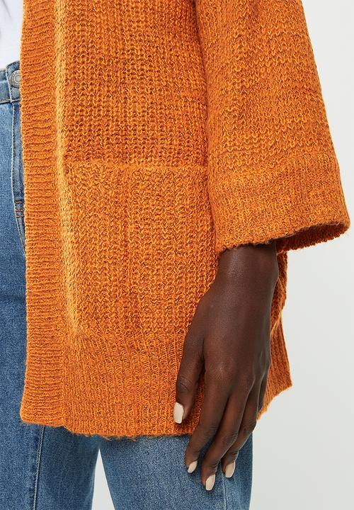 Jacqueline de Yong - Tammy boxy cardi - orange 
