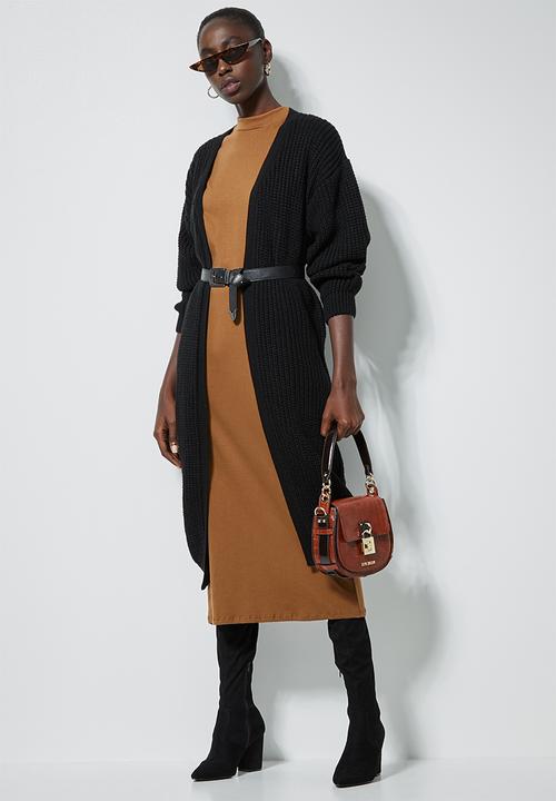 Superbalist - Crew neck T-shirt dress - brown