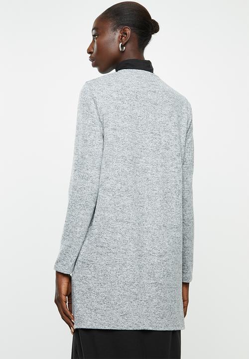 Jacqueline de Yong - Asta treats long sleeve cardigan - light grey