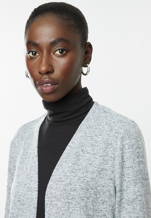 Jacqueline de Yong - Asta treats long sleeve cardigan - light grey