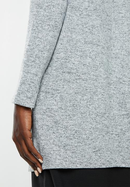 Jacqueline de Yong - Asta treats long sleeve cardigan - light grey