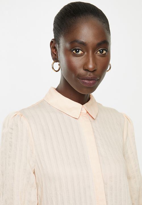 Vero Moda - Nicoline 3/4 striped tunic - peach