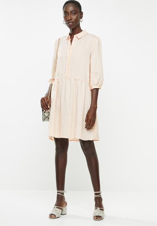 Vero Moda - Nicoline 3/4 striped tunic - peach