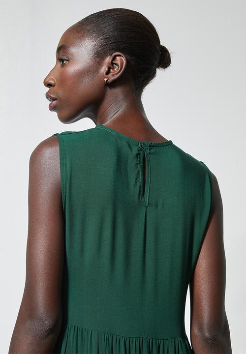 Superbalist - Sleeveless tiered dress - green