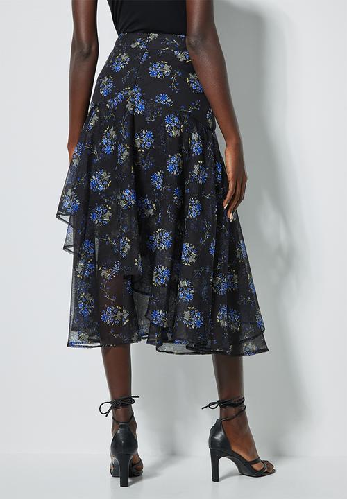 Superbalist - Floral asymmetric skirt - multi