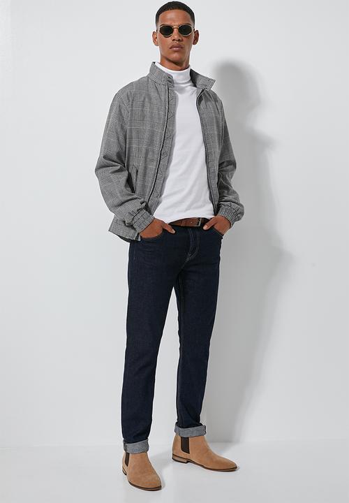 Superbalist - Plain roll neck long sleeve tee - white 