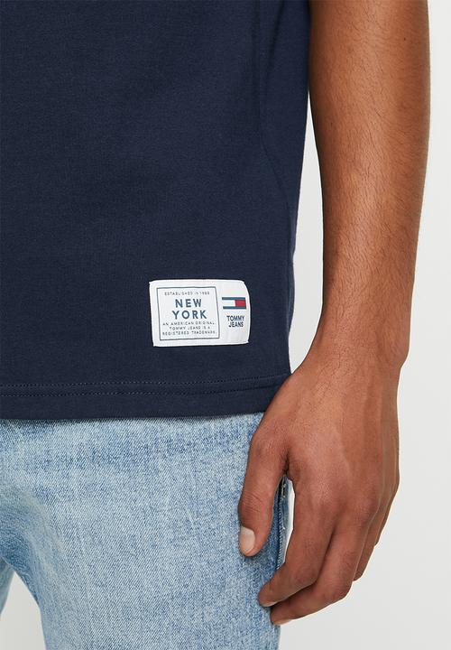 Tommy Hilfiger - Tjm USA flag short sleeve tee - navy