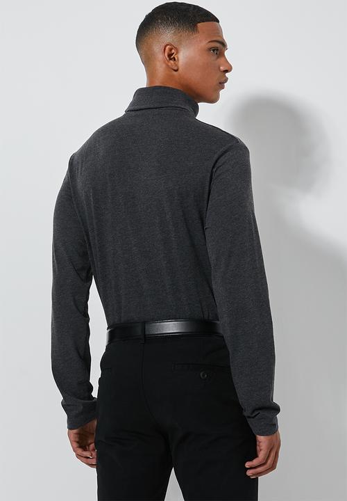 Superbalist - Plain roll neck tee - grey