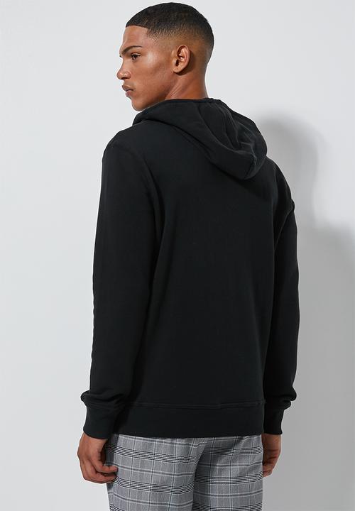 Superbalist - Noel zip through hoodie - black