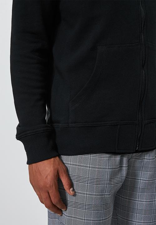 Superbalist - Noel zip through hoodie - black