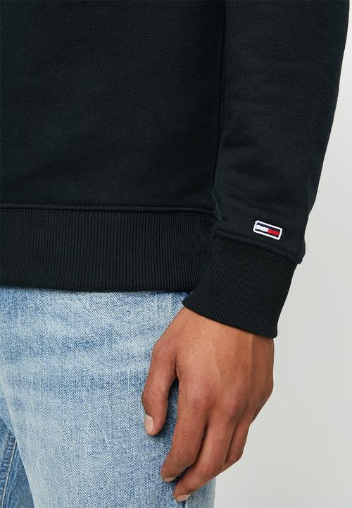 Tommy Hilfiger - Tjm essential flag crew - black