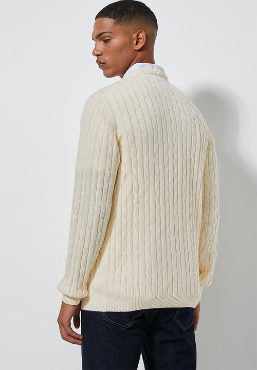 Superbalist - Premium cable knit - cream 