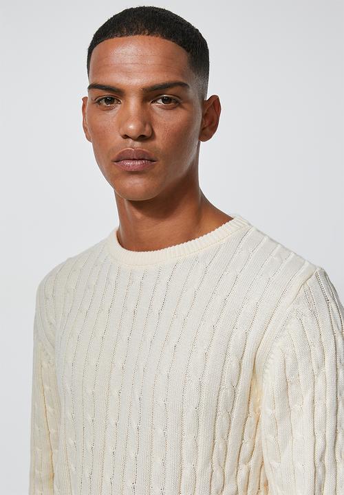 Superbalist - Premium cable knit - cream 