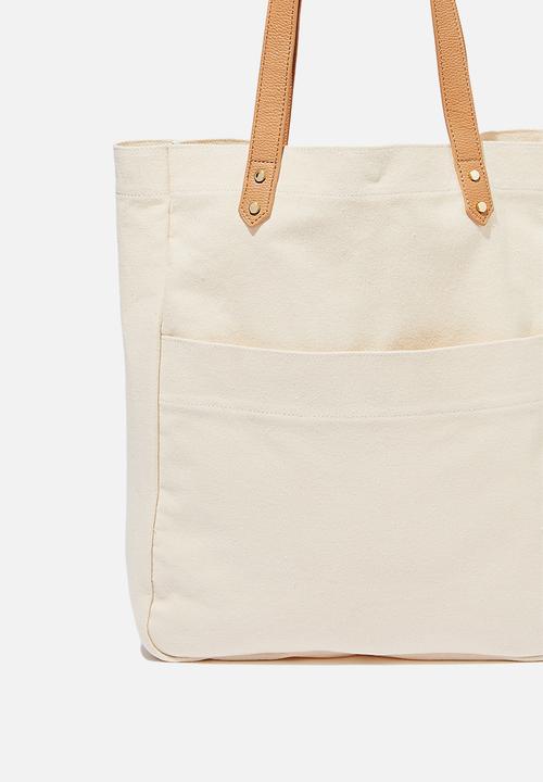 Rubi - Olive carryall tote bag - neutral