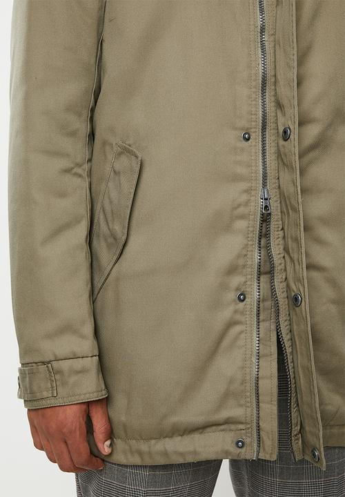 Only & Sons - Scott parka jacket - khaki