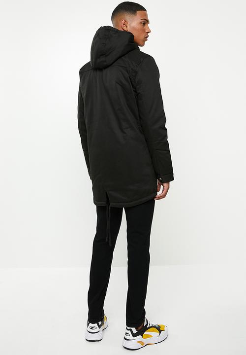 Only & Sons - Alex parka jacket - black