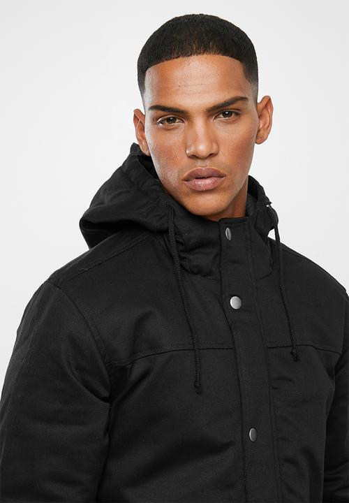 Only & Sons - Alex parka jacket - black