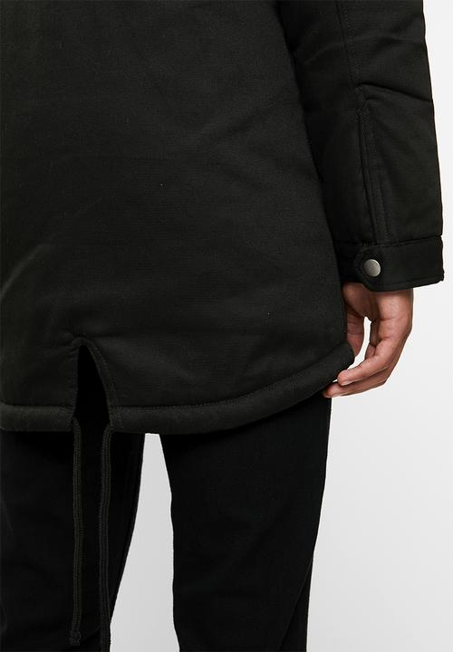 Only & Sons - Alex parka jacket - black