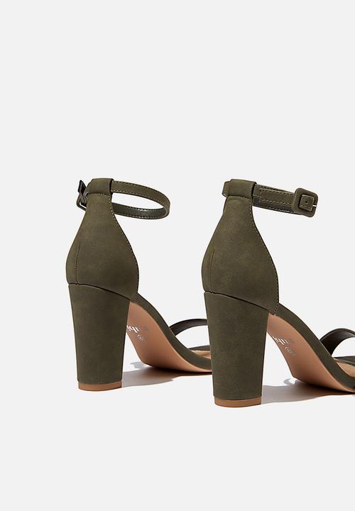 Cotton On - San luis heel - khaki nubuck