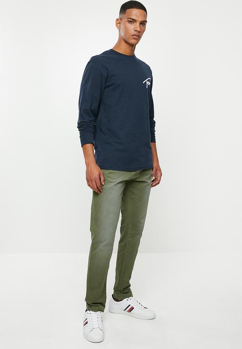 Tommy Hilfiger - Tjm sleeve logo long sleeve tee - navy