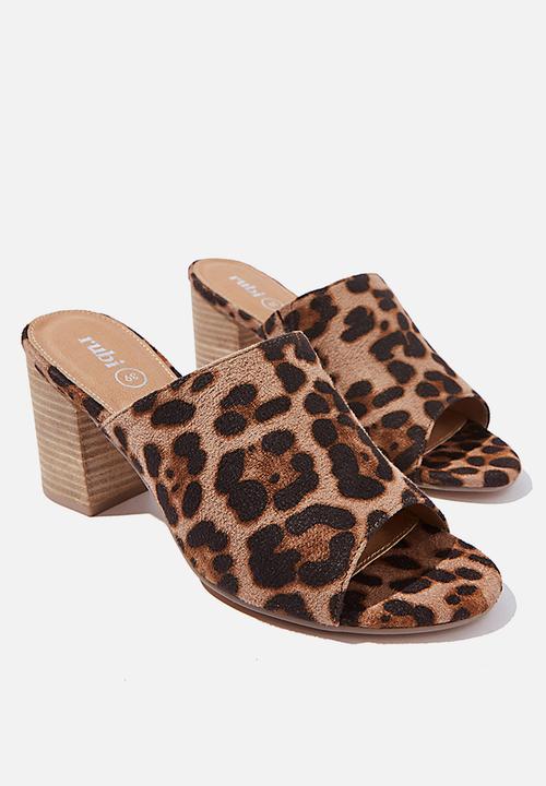 Cotton On - Colette heeled mule - leopard