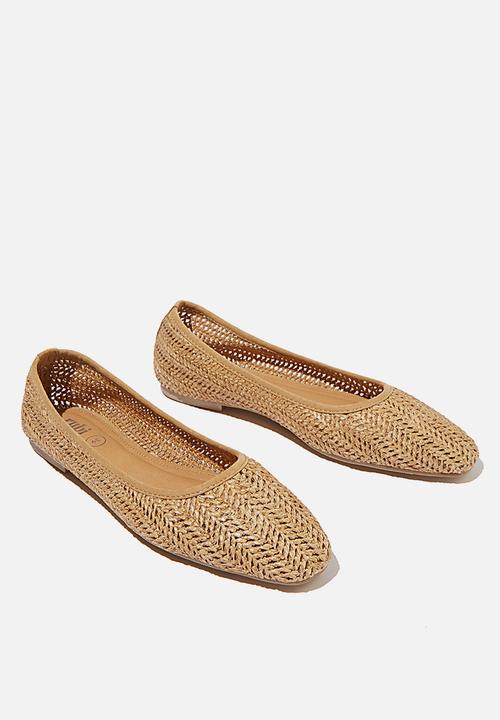 Cotton On - Celia square toe ballet - tan 