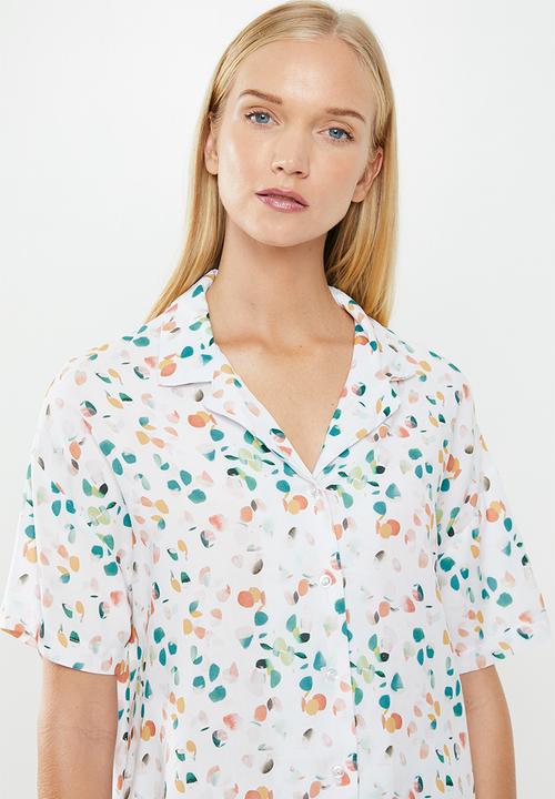 Superbalist - Sleep shirt & culottes set - multi