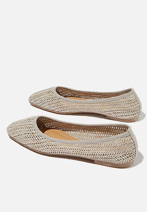 Cotton On - Celia square toe ballet - grey
