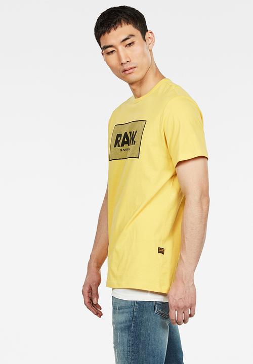 G-STAR - Boxed short sleeve tee - yellow