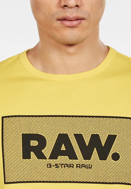 G-STAR - Boxed short sleeve tee - yellow