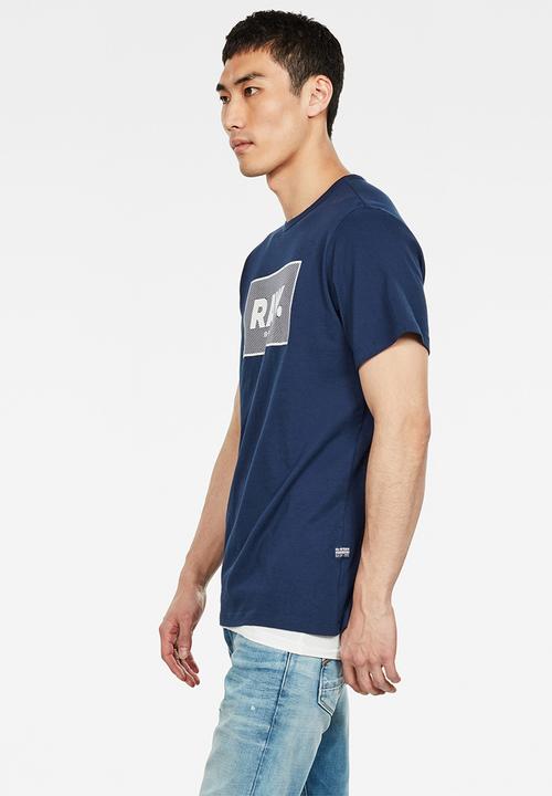 G-STAR - Boxed short sleeve tee - blue