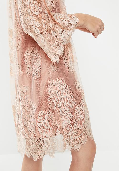 Superbalist - Lace robe - peach