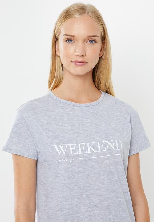 Superbalist - Sleep tee dress - grey