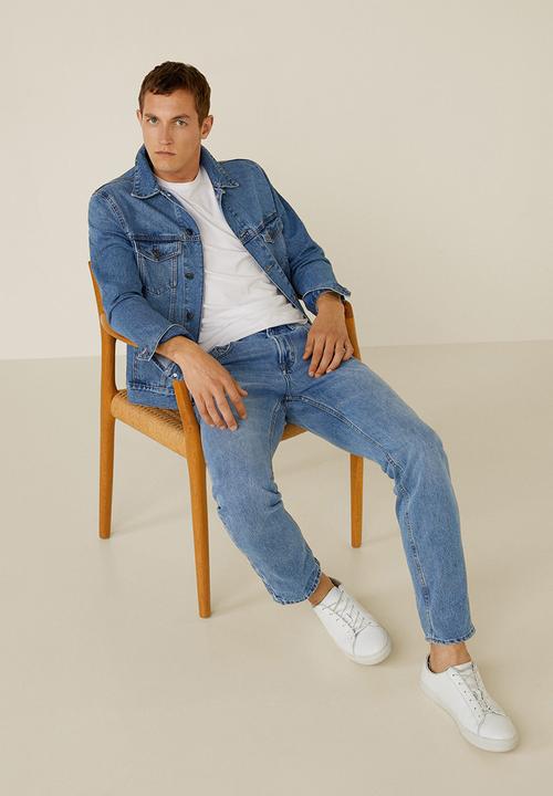 MANGO - Bob jeans - blue