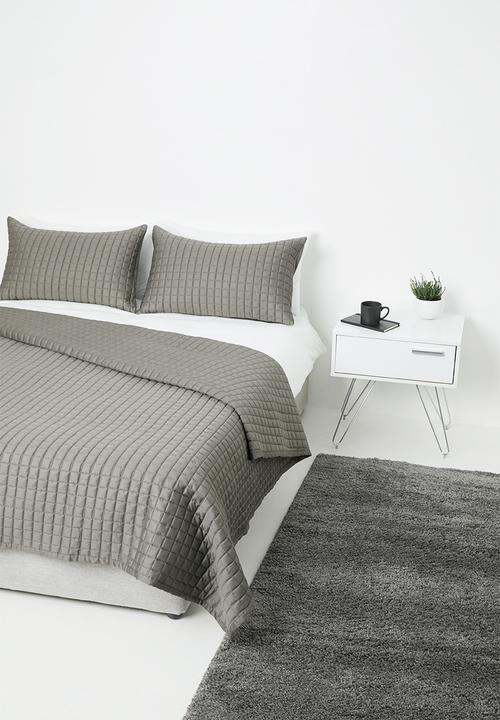 Sixth Floor - Cotton quilt - grey