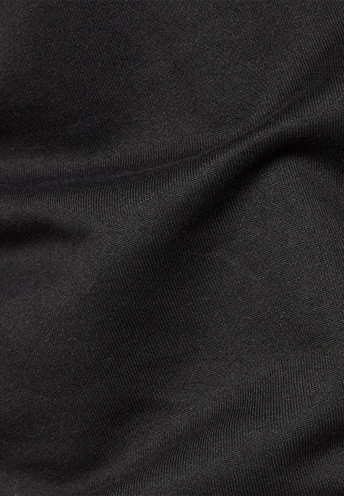 G-STAR - Embro paneled round neck sweater - black