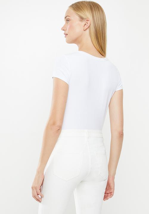 GUESS - Short sleeve core tri tee - white