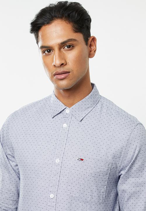 Tommy Hilfiger - Tjm dobby shirt - blue