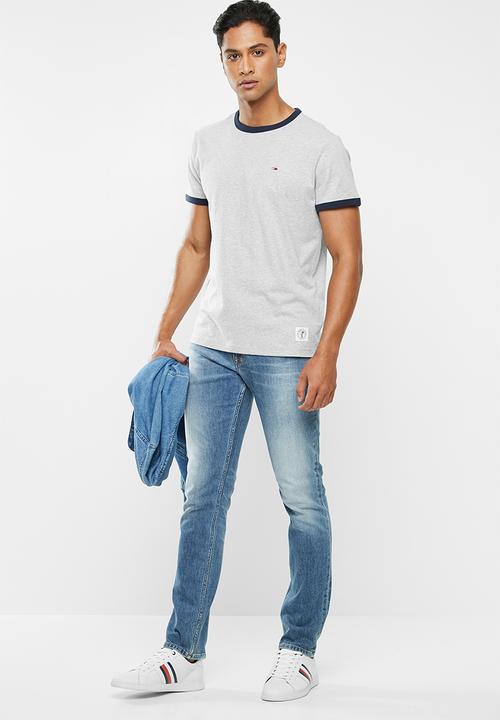 Tommy Hilfiger - Tjm solid ringer tee - grey