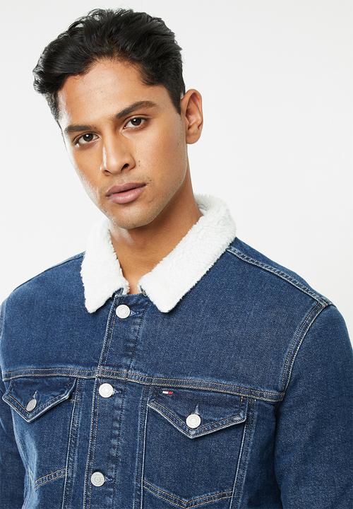 Tommy Hilfiger - Regular sherpa denim jacket - blue