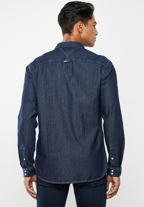 Tommy Hilfiger - Regular denim shirt - navy