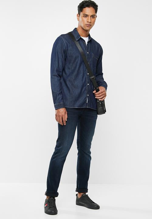 Tommy Hilfiger - Regular denim shirt - navy