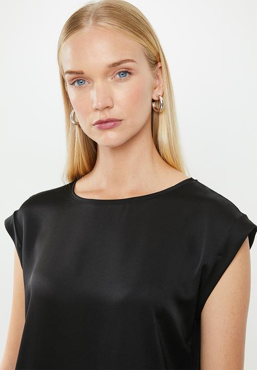 MANGO - Short sleeve tee - black